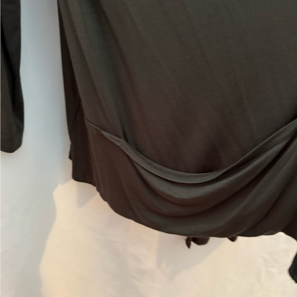 LOGO Open Front Cardigan Dark Green L - Picture 2 of 5